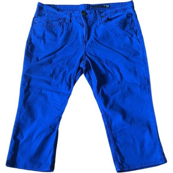 Jordache Blue Capri Skinny Crop Size 16 Pants - Picture 5 of 7